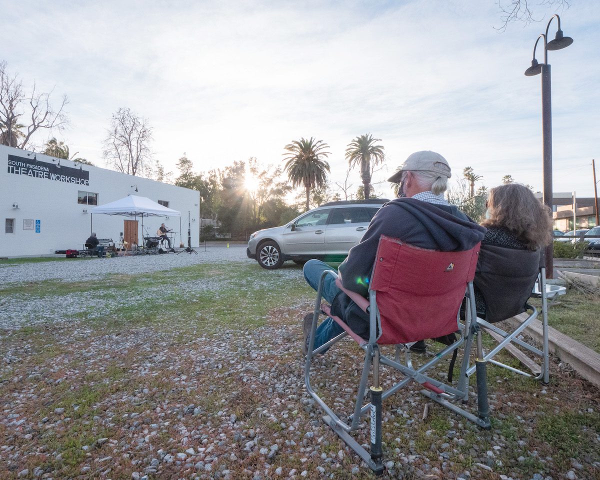 | The South Pasadenan | South Pasadena News Drive-in Concert a Success South Pasadenans Watch in Chairs in the lot on Valentine's Day