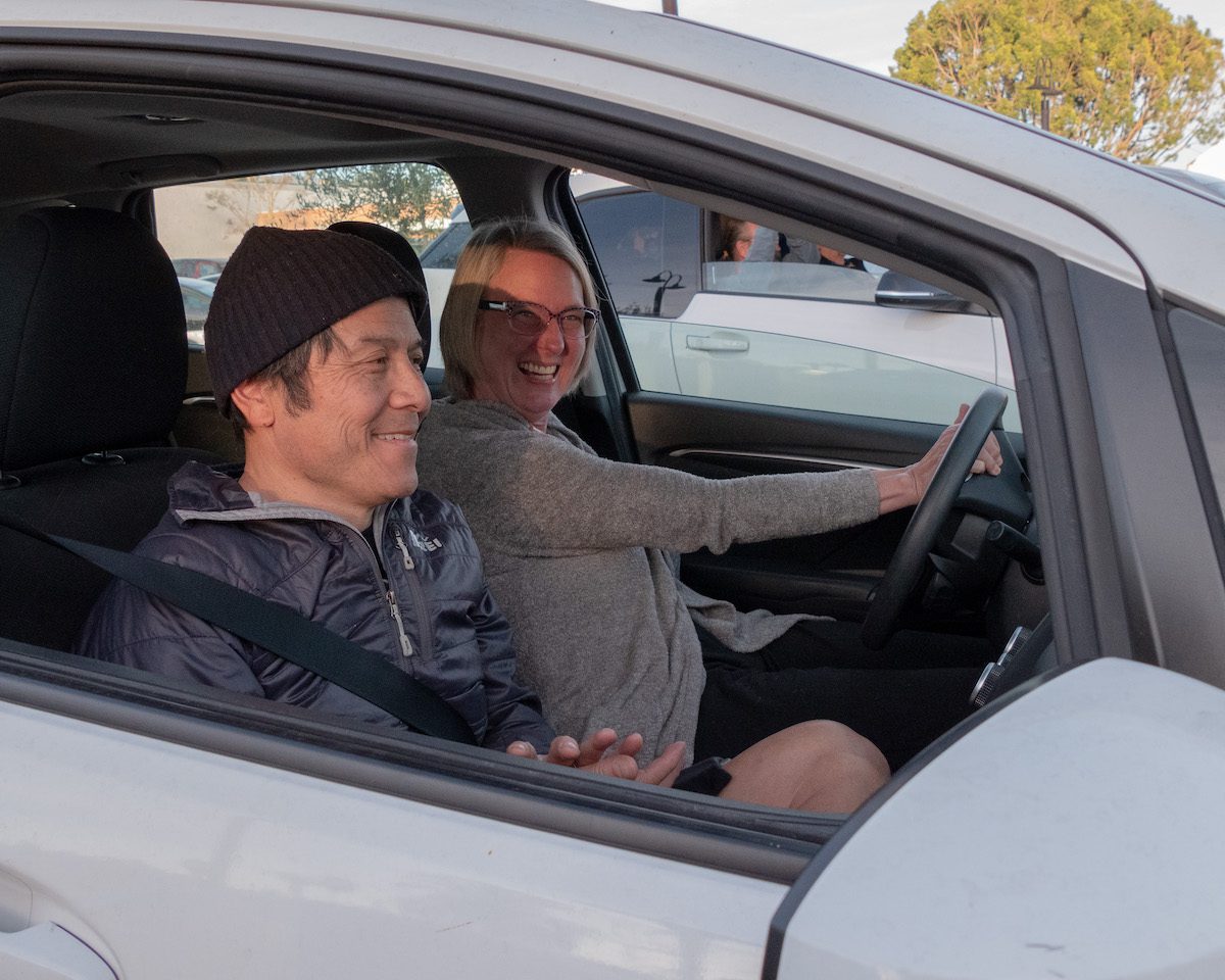 | The South Pasadenan | South Pasadena News Drive-in Concert a Success South Pasadenans sitting in cars Relish a Live Show on Valentine's Day