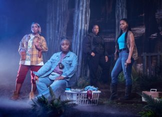 PHOTO: Erik Carter | The South Pasadenan | L-R: Angela Lewis, Kimberly Scott, Amber Chardae Robinson and Brandee Evans in Black Cypress Bayou at Geffen Playhouse.