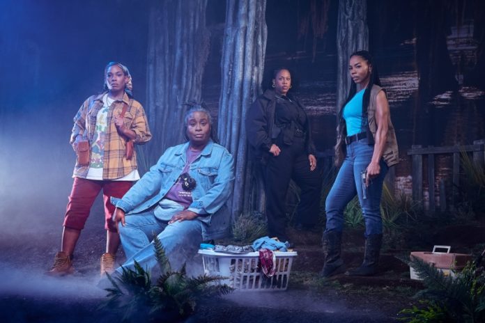 PHOTO: Erik Carter | The South Pasadenan | L-R: Angela Lewis, Kimberly Scott, Amber Chardae Robinson and Brandee Evans in Black Cypress Bayou at Geffen Playhouse.