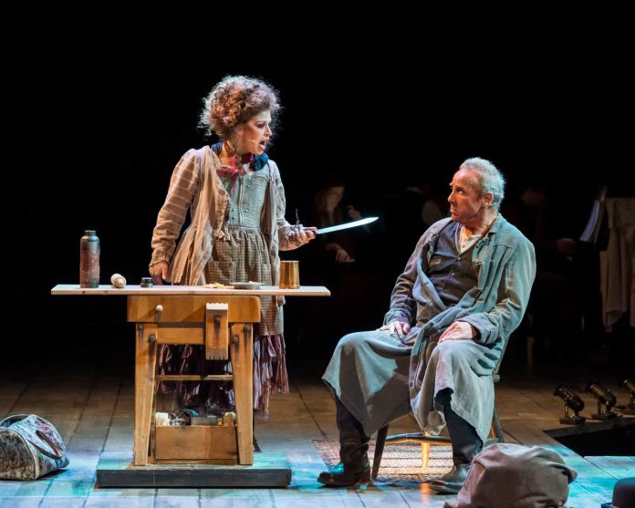 PHOTO: Craig Schwartz | The South Pasadenan | Cassandra Marie Murphy and Geoff Elliott in "Sweeney Todd: The Demon Barber of Fleet Street" at A Noise Within.