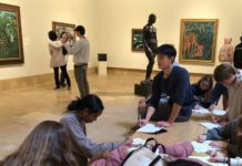 PHOTO: Erin Kanner | The South Pasadenan | SPHS students study Fauve artists at the Norton Simon Museum in Pasadena, Calif.