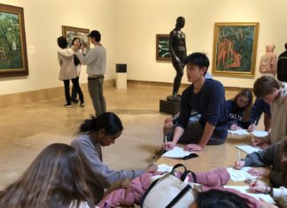 Learning Comes Alive for SPHS Students PHOTO: Erin Kanner | The South Pasadenan | SPHS students study Fauve artists at the Norton Simon Museum in Pasadena, Calif.