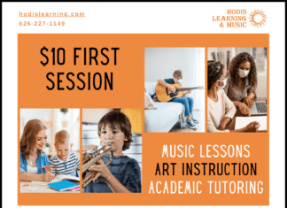 $10 Tutoring, Music, and Art Sessions with Hodis Learning & Music