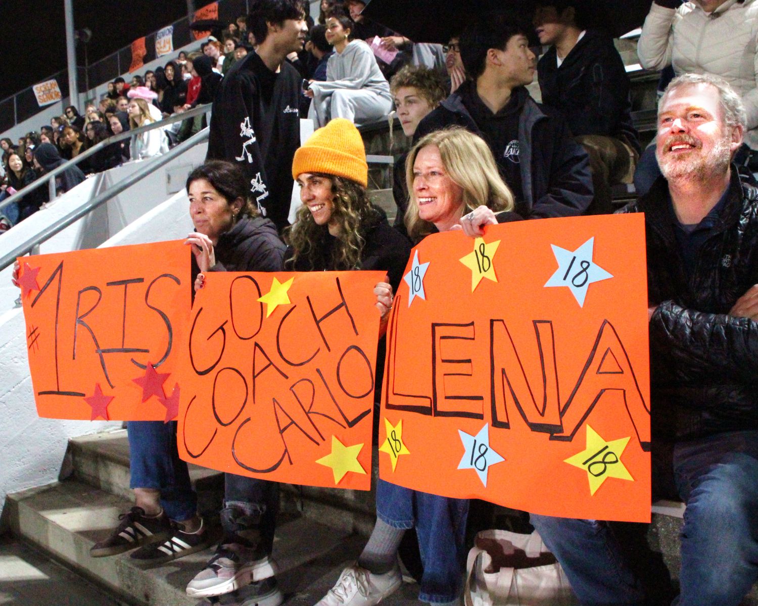| The South Pasadenan | South Pasadena News PHOTO: Henk Friezer | The South Pasadenan | Fans in the stands at the 2024 PowerPuff game at SPHS Roosevelt Field.