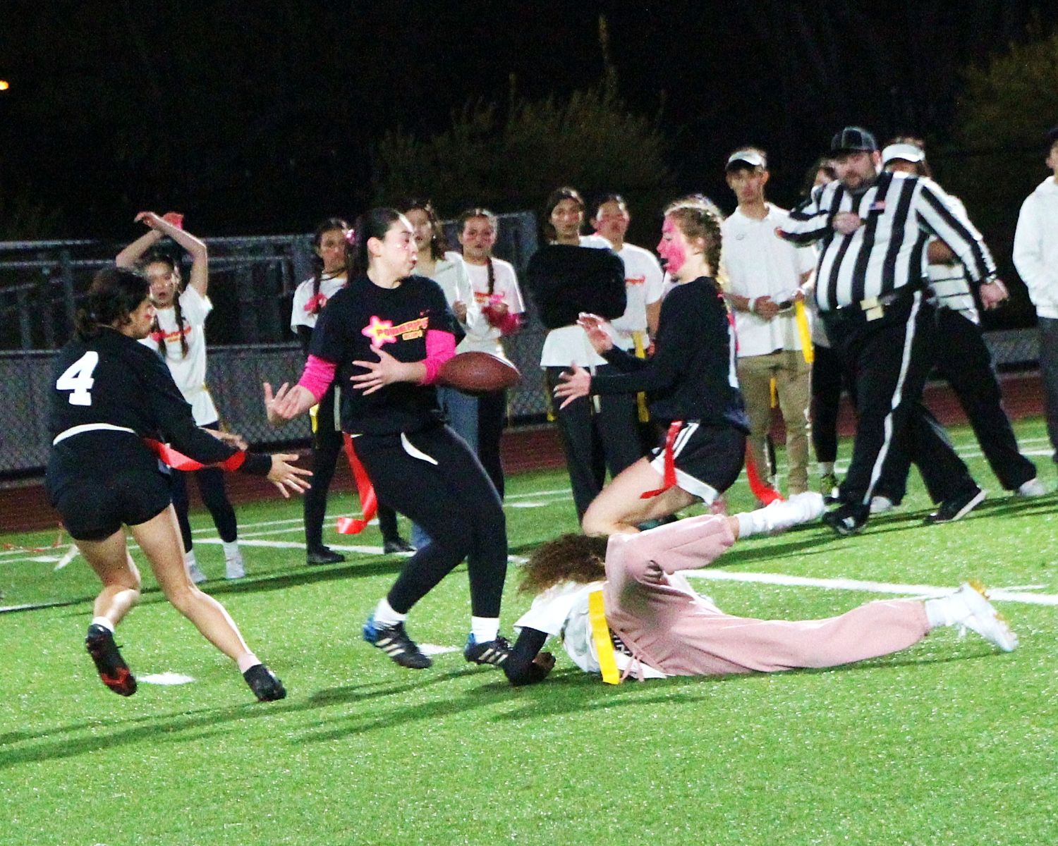 | The South Pasadenan | South Pasadena News PHOTO: Henk Friezer | The South Pasadenan | Fans in the stands at the 2024 PowerPuff game at SPHS Roosevelt Field.