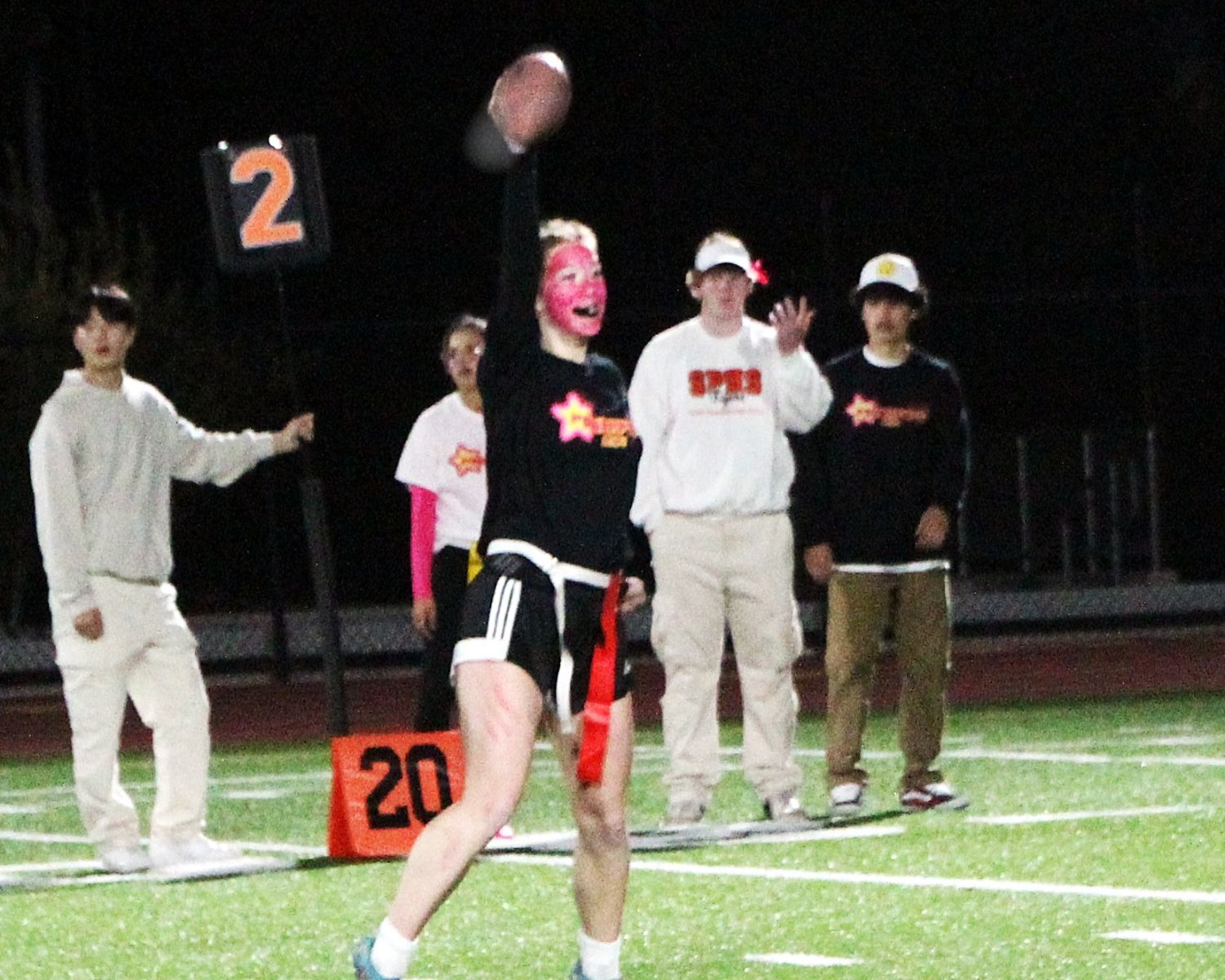 | The South Pasadenan | South Pasadena News PHOTO: Henk Friezer | The South Pasadenan | Fans in the stands at the 2024 PowerPuff game at SPHS Roosevelt Field.