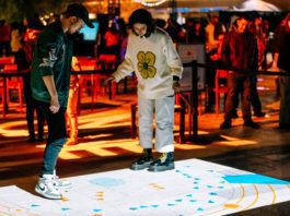 PHOTO: The Music Center | Night Games 2023 on Jerry Moss Plaza at The Music Center in downtown Los Angeles.