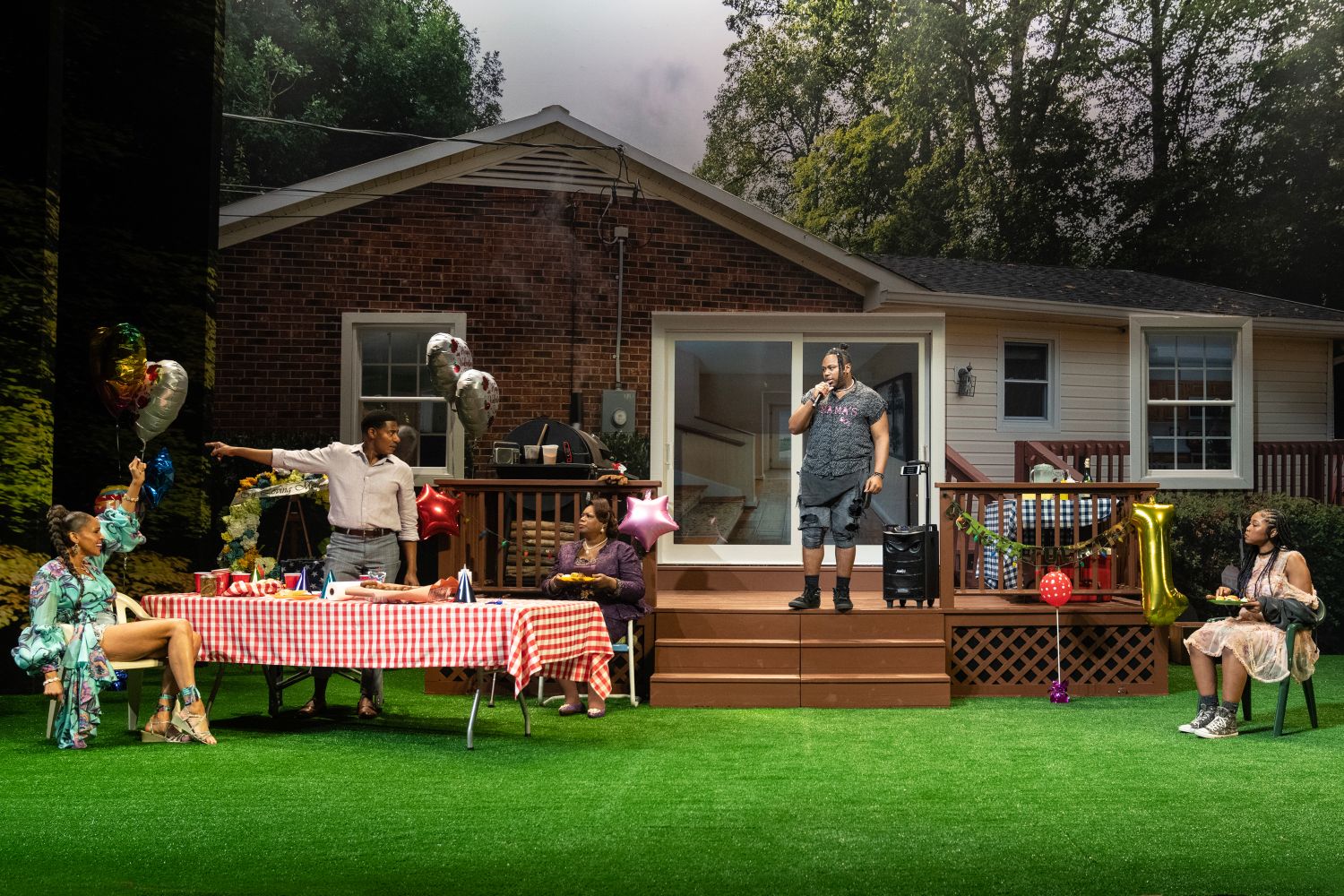 | The South Pasadenan | South Pasadena News PHOTO: Joan Marcus | The South Pasadenan | Nikki Crawford, Billy Eugene Jones, Benja Kay Thomas, Marcel Spears, and Adrianna Mitchell in the Broadway production of "Fat Ham".