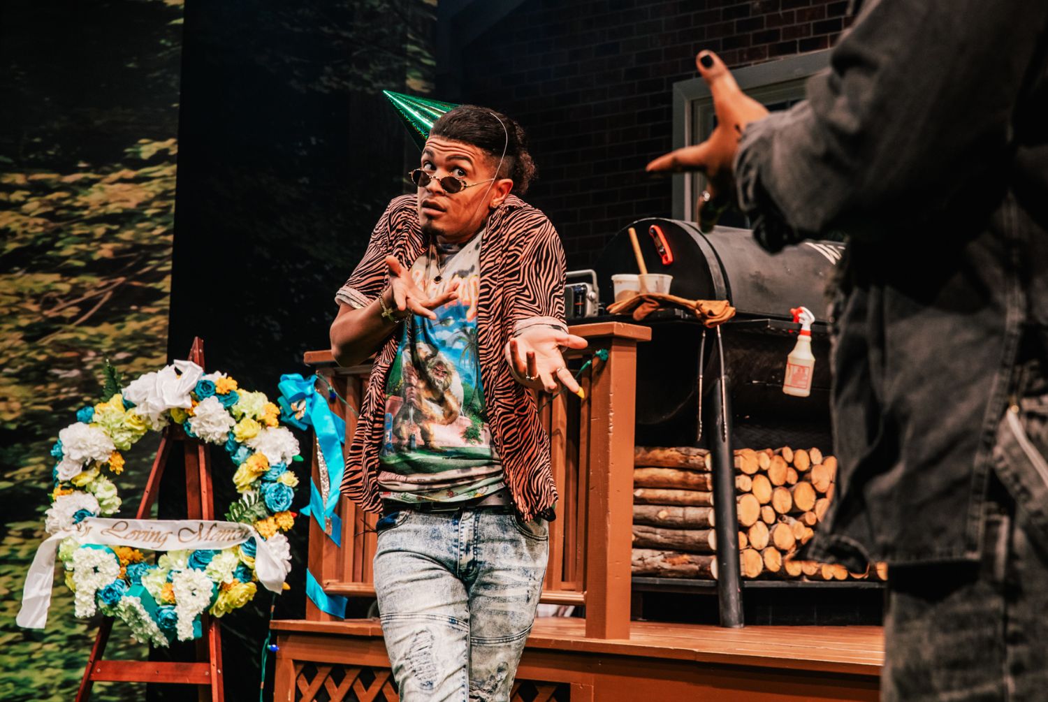 PHOTO: Jeff Lorch | The South Pasadenan | Chris Herbie Holland and Marcel Spears in Fat Ham at Geffen Playhouse.