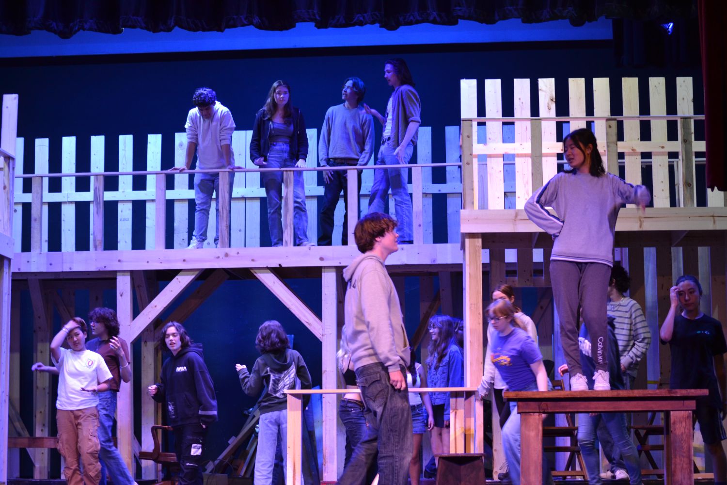| The South Pasadenan | South Pasadena News Alisa Hayashida | The South Pasadenan | The cast of Bright Star rehearsing for their April 19 opening at South Pasadena High School.