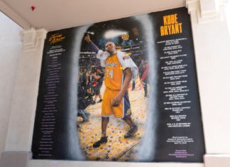 Kobe Bryant Mural Celebrates Legacy of a Basketball Great