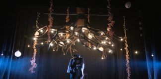 PHOTO: Jenny Graham | The South Pasadenan | Gerard Joseph as David and Sylvia Kwan as Gina in KAIROS at East West Players.