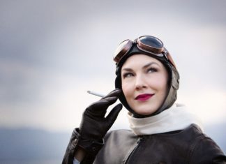 Shaw’s ‘Misalliance’ is subversive, wild fun at A Noise Within PHOTO: Daniel Reichert | The South Pasadenan | Trisha Miller as Polish acrobat & pilot Lina Szczepanowska in George Bernard Shaw’s wildy subversive “Misalliance” at A Noise Within.