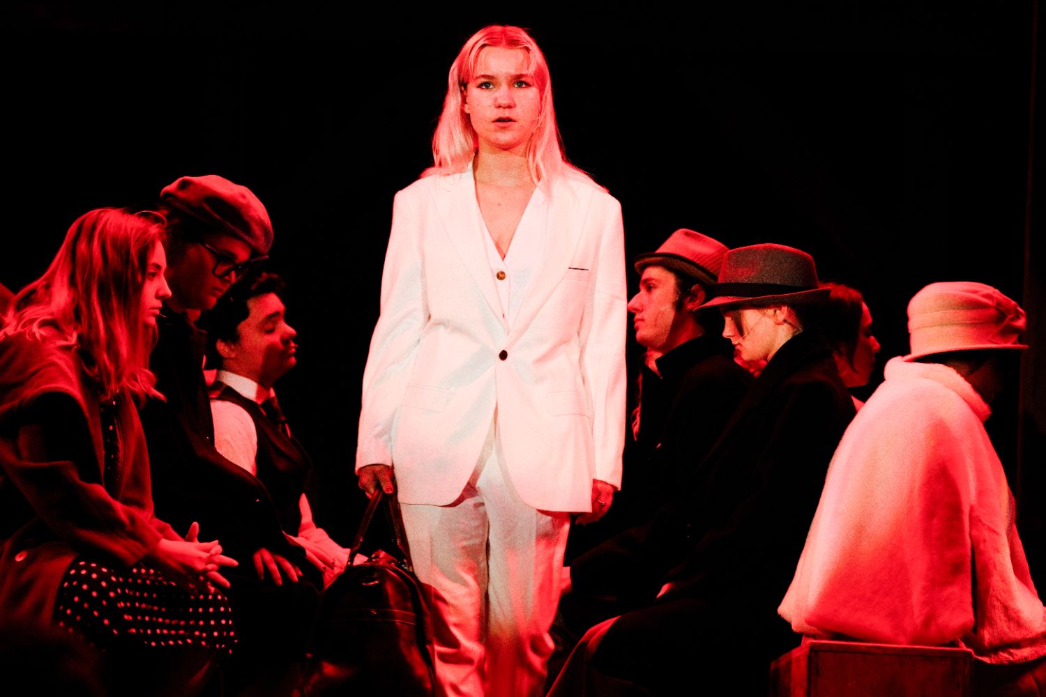 | The South Pasadenan | South Pasadena News PHOTO: Rachel Choi | The South Pasadenan | Lucia Benning and the cast of Bright Star at South Pasadena High School.