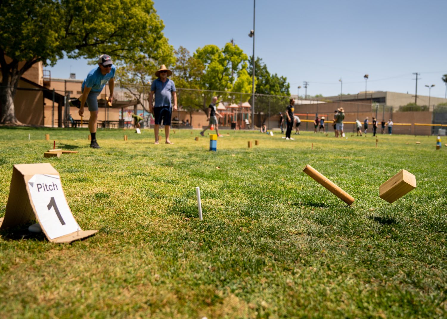 | The South Pasadenan | South Pasadena News PHOTO: provided by John Pettersson, commissioner of LA Kubb Club | The South Pasadenan | Local, area and national players, currently honing their skills, will be descending on South Pasadena Sunday for the 8th annual West Coast Kubb Championship. Competition, is open to those of all ages and abilities.