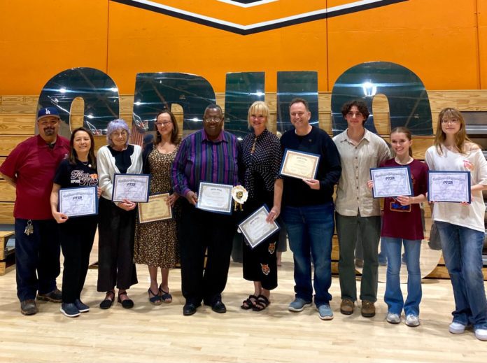 PHOTO: Cole Fox | The South Pasadenan | The honorees at the 2024 SPHS PTSA Honorary Service Awards