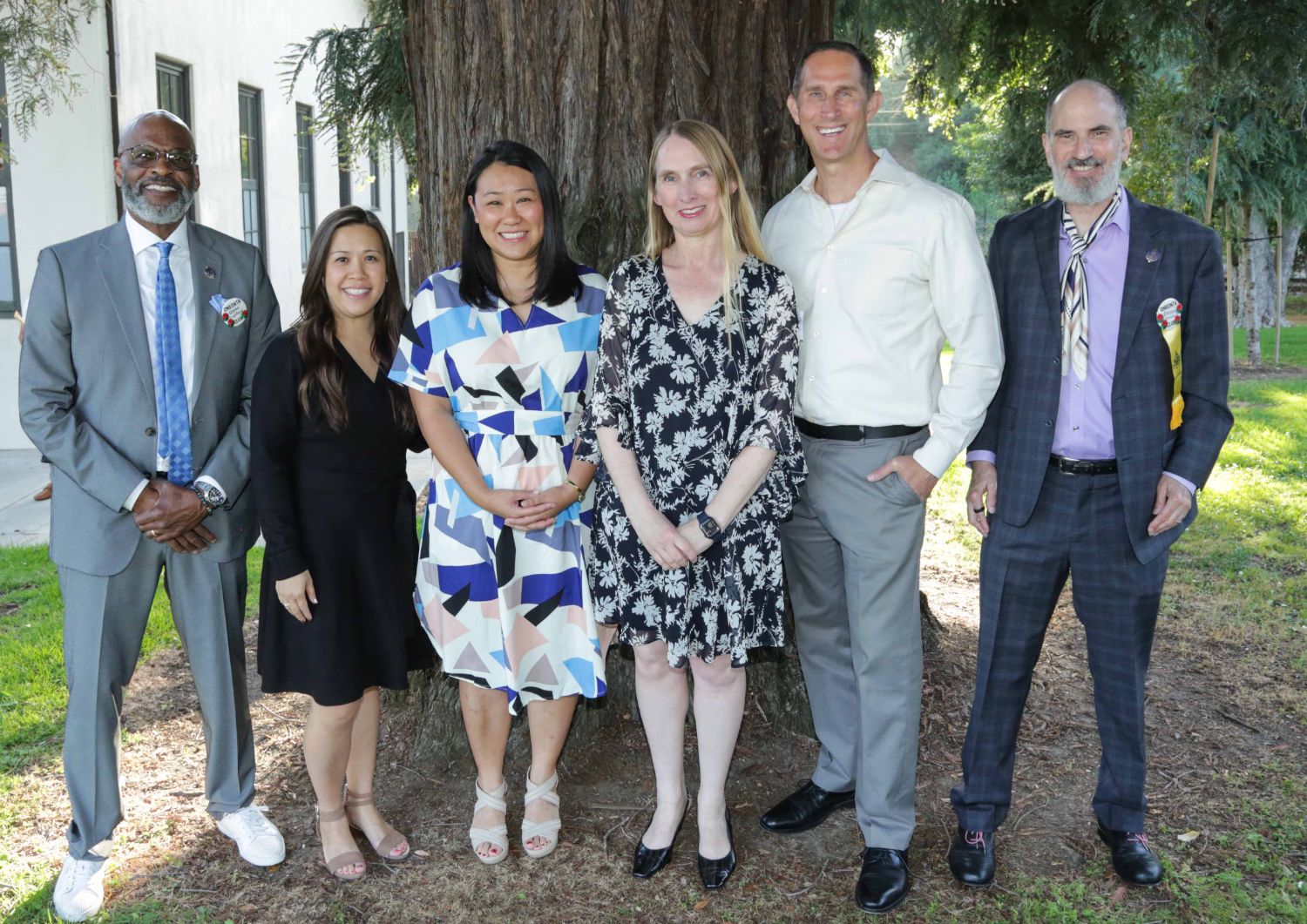 | The South Pasadenan | South Pasadena News PHOTO: provided by The Oneonta Club | The South Pasadenan | Oneonta Club President Glenn Crawford with Marengo Elementary Principal, Noelle Fong, Teacher of the Year recipient, Judy Ho, Teacher of the Year recipient Aimee Levie-Hultman, SPHS Principal John Eldred, and Oneonta Foundation President, Dean Serwin.