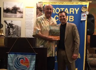 Rotary Donates Book on Behalf of Speaker Edward Amey