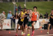 PHOTO: Richard Tran | The South Pasadenan | SPHS Track and Field athlete Keeran Murray in the 800m at CIF State Championship 2023.