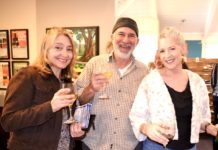 PHOTO: Alisa Hayashida | The South Pasadenan | Lynn Clark, Ross Silverman, and Tracy Macrum at the Eclectic Preview Party.