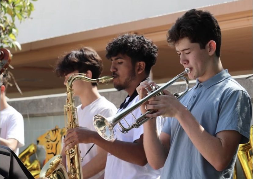 | The South Pasadenan | South Pasadena News PHOTO: South Pasadena Tiger Band | The South Pasadenan | Members of the SPHS band play at the retirement ceremony for Howard Crawford at South Pasadena High School June 1, 2024.