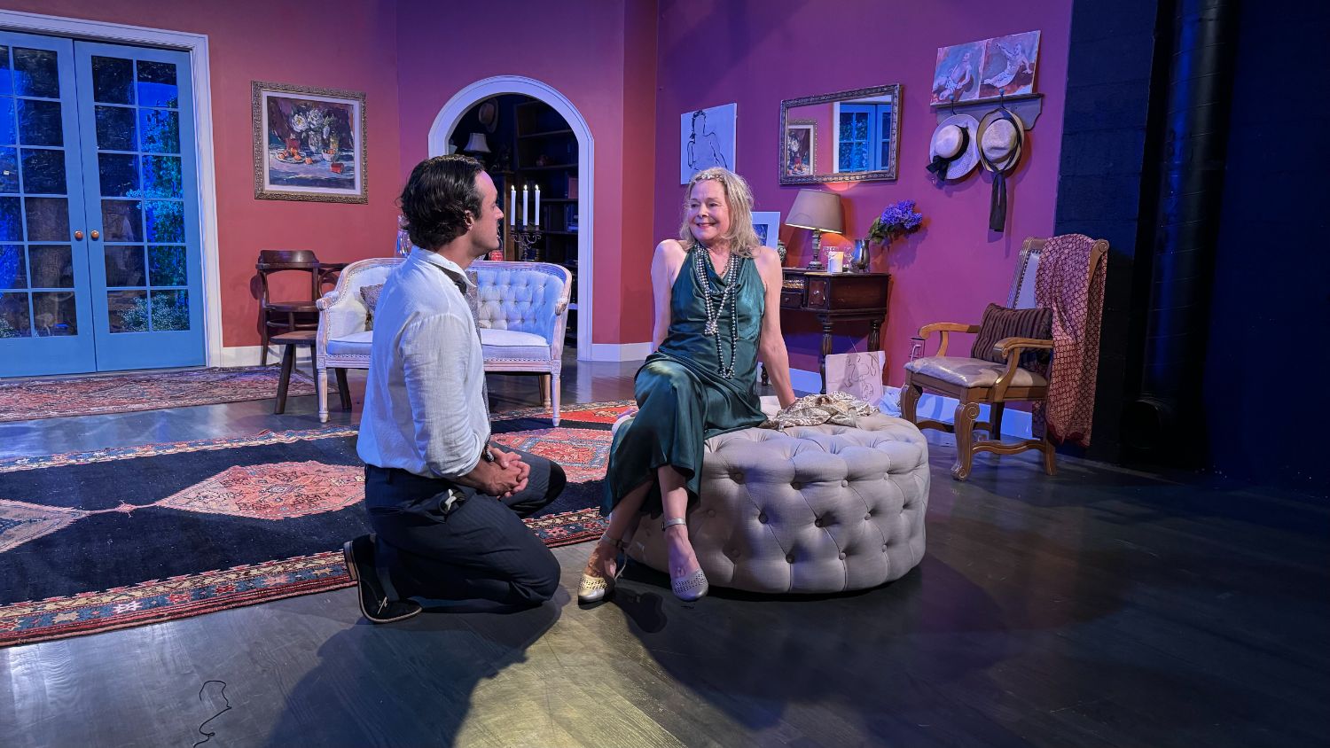 PHOTO: Jennifer Dakan | The South Pasadenan | The cast of HAY FEVER on stage at South Pasadena Theatre Workshop