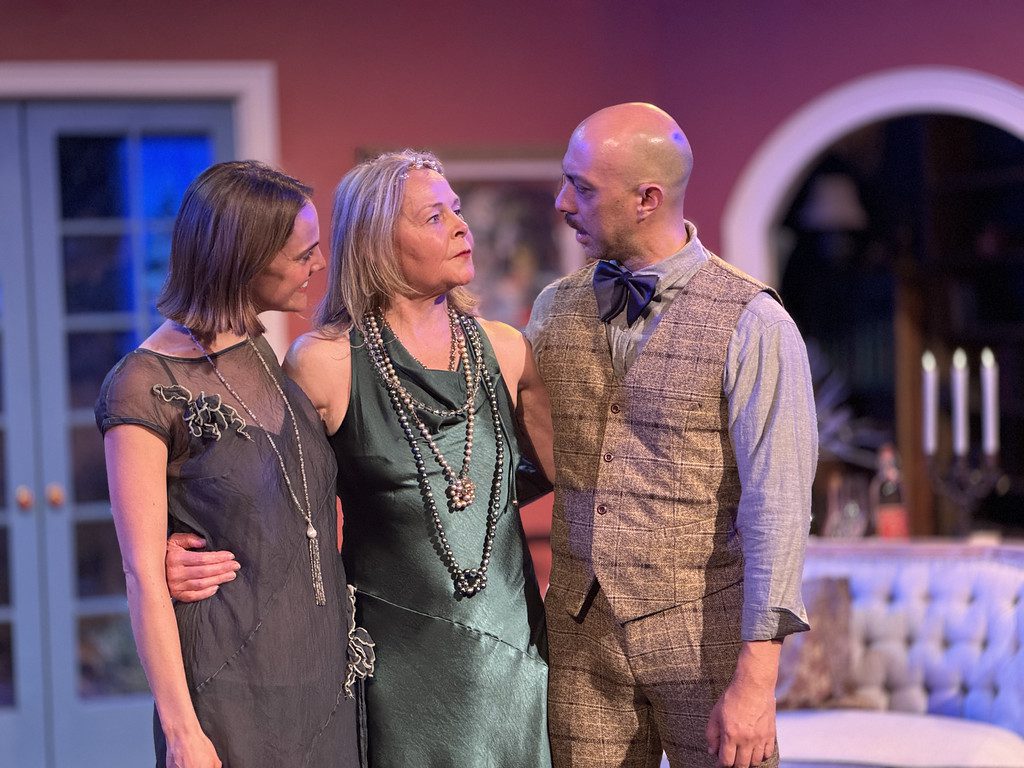 PHOTO: Jennifer Dakan | The South Pasadenan | The cast of HAY FEVER on stage at South Pasadena Theatre Workshop