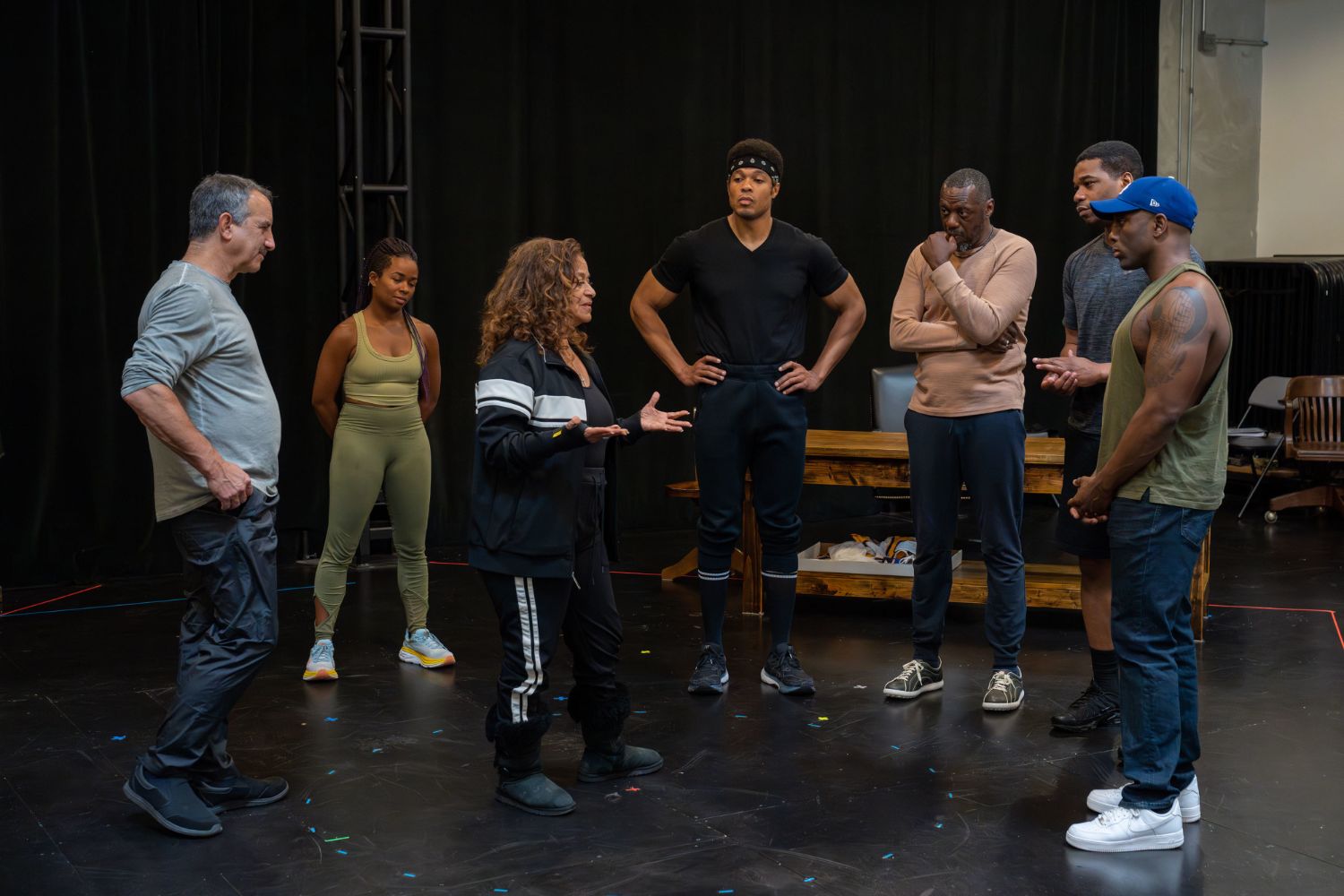 | The South Pasadenan | South Pasadena News PHOTO: Javier Vasquez | The South Pasadenan | The company of "Fetch Clay, Make Man" in rehearsal. "Fetch Clay, Make Man" plays at the Kirk Douglas Theatre in Culver City June 25 to July 16, 2023.