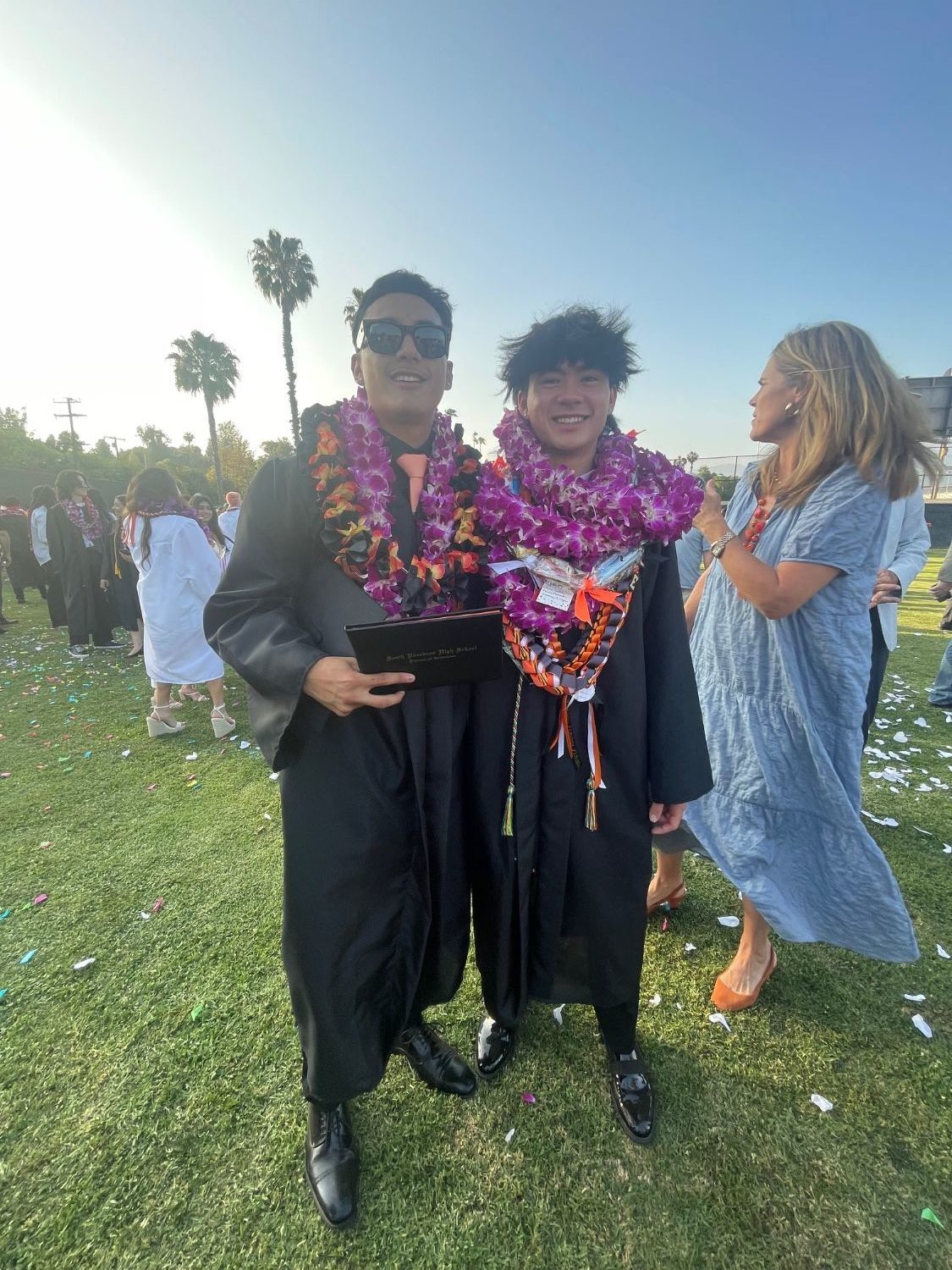 | The South Pasadenan | South Pasadena News PHOTO: Rachel Fox | The South Pasadenan | Class of 2024 graduates at Ray Solari stadium at South Pasadena High School.