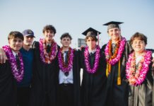 PHOTO: Shari Correll | The South Pasadenan | Class of 2024 graduates at Ray Solari stadium at South Pasadena High School.