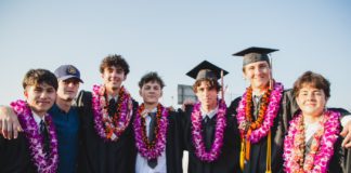 PHOTO: Shari Correll | The South Pasadenan | Class of 2024 graduates at Ray Solari stadium at South Pasadena High School.
