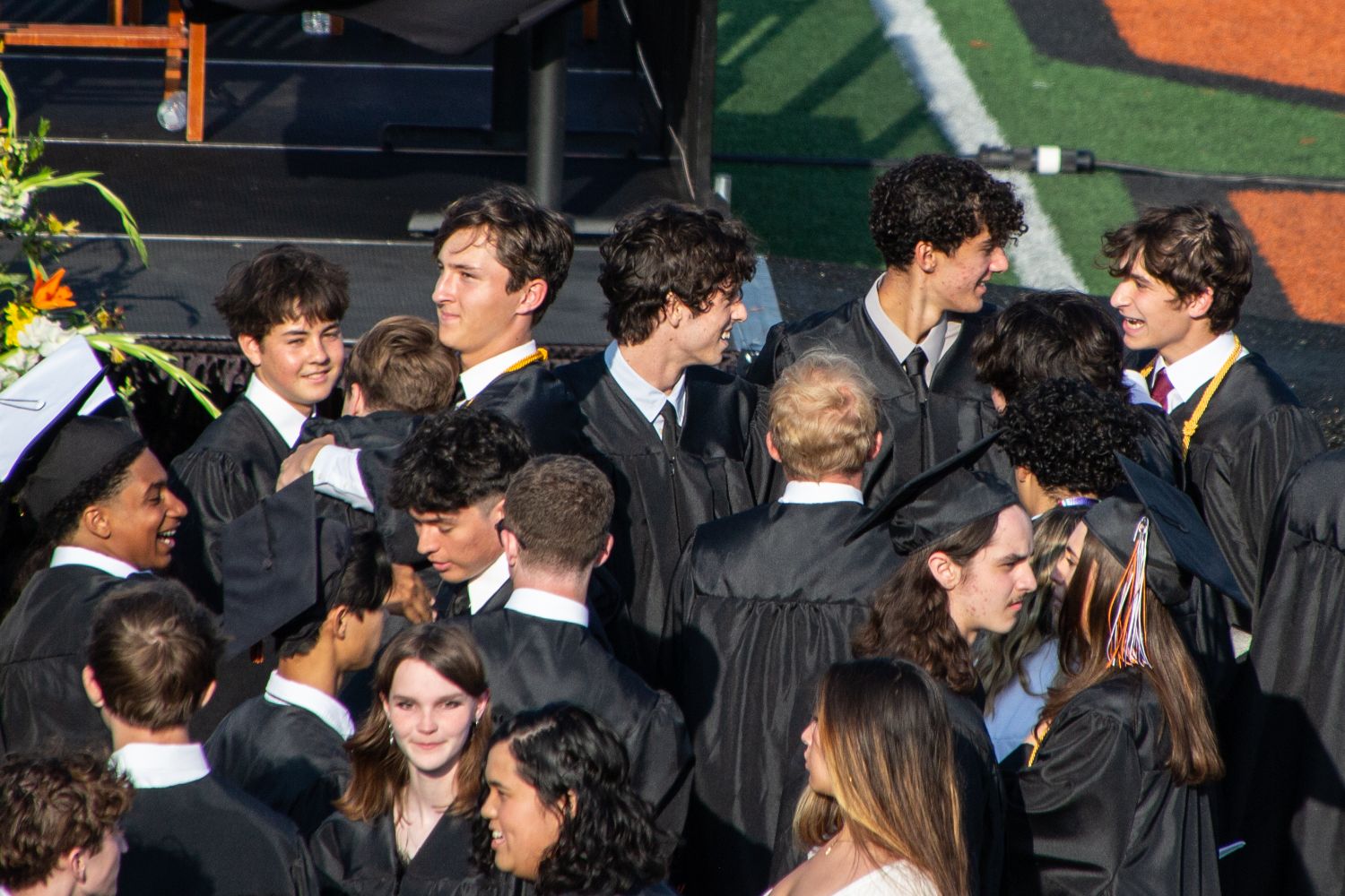 | The South Pasadenan | South Pasadena News PHOTO: Shari Correll | The South Pasadenan | Class of 2024 graduates at Ray Solari stadium at South Pasadena High School.