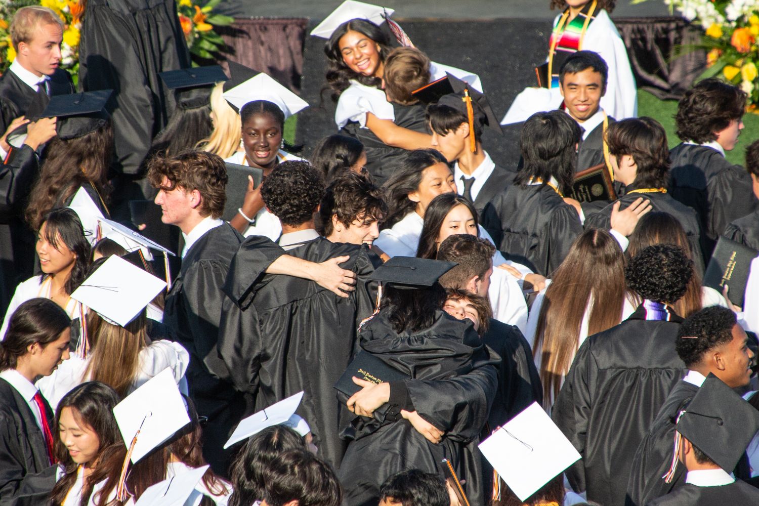 | The South Pasadenan | South Pasadena News PHOTO: Shari Correll | The South Pasadenan | Class of 2024 graduates at Ray Solari stadium at South Pasadena High School.
