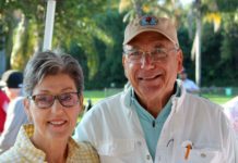 PHOTO: Paige Reynolds | The South Pasadenan | Lin Vlacich and SPTOR Golf Tournament Chair, Alan Vlacich.