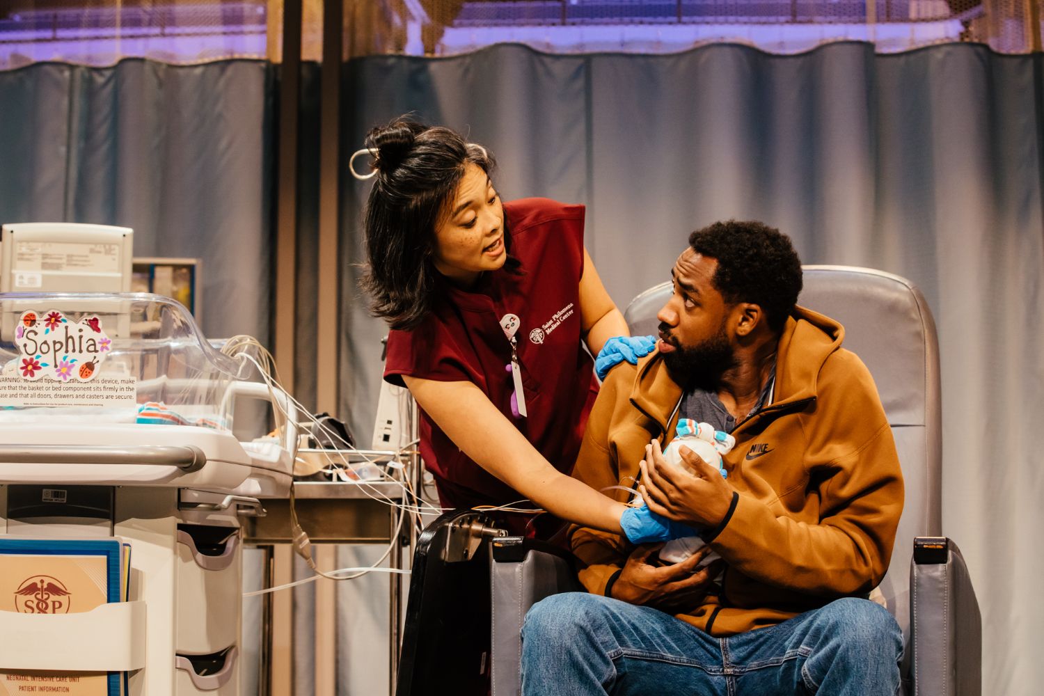PHOTO: Jeff Lorch | The South Pasadenan | Tiffany Villarin and Maurice Williams in Tiny Father at Geffen Playhouse