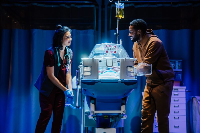 PHOTO: Jeff Lorch | The South Pasadenan | Tiffany Villarin and Maurice Williams in Tiny Father at Geffen Playhouse