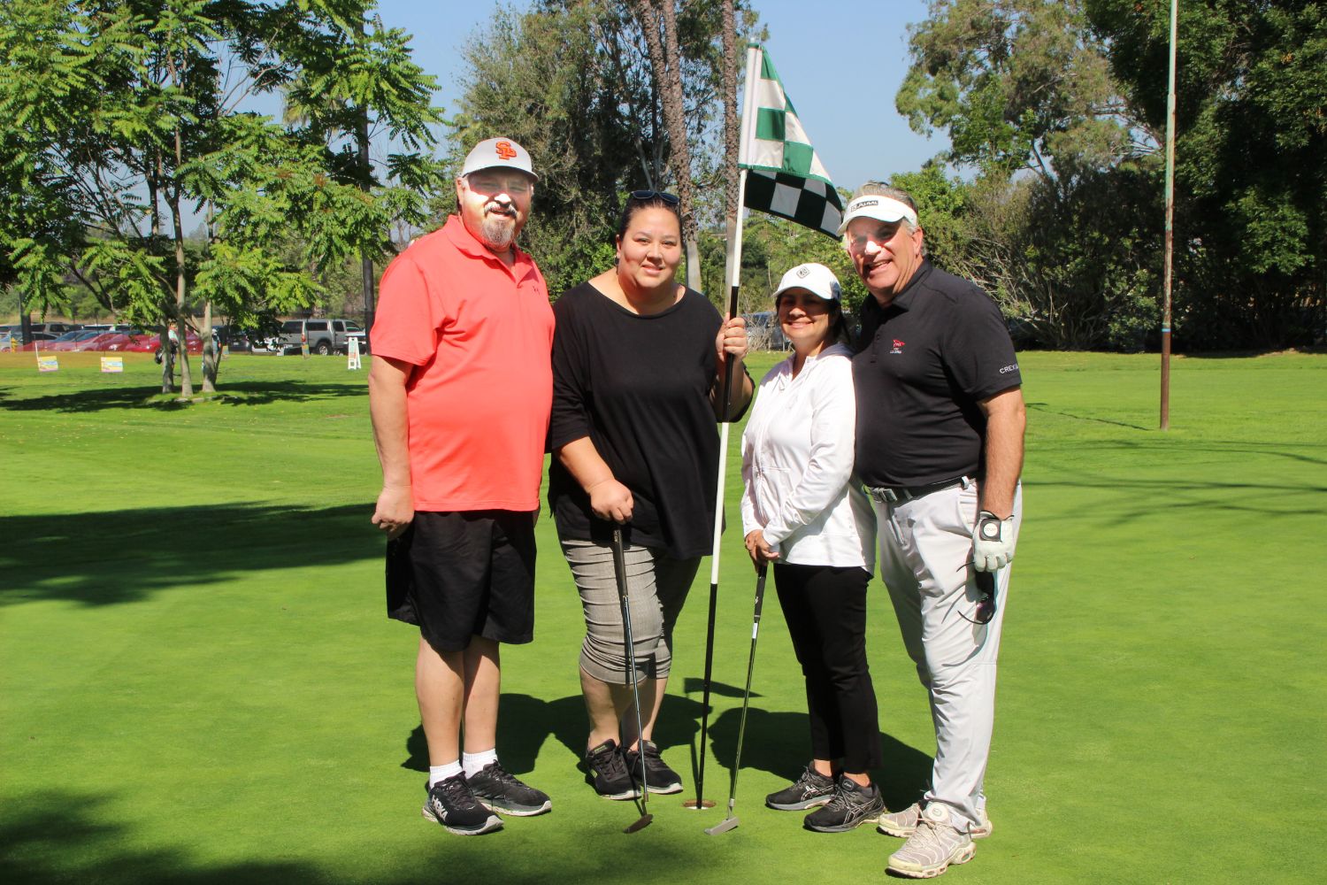 | The South Pasadenan | South Pasadena News PHOTO: Henk Friezer | The South Pasadenan | Enjoying the sunny day on the course are (L-R) Alberto Ocon, Ericka Giordano, and Monique and David Maling.