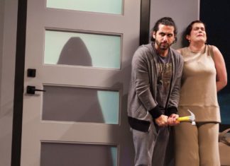 PHOTO: Aaron Epstein | The South Pasadenan | Nicky Boulos and Megan Hill in The Ants at Geffen Playhouse.