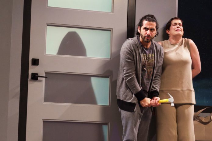 PHOTO: Aaron Epstein | The South Pasadenan | Nicky Boulos and Megan Hill in The Ants at Geffen Playhouse.