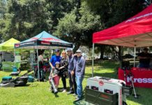 PHOTO: Esther Wu | The South Pasadenan | The South Coast Air Quality Management District (SCAQMD) and the Clean Off-Road Equipment Voucher Incentive Project (CORE) are offering a significant discount on electric leaf blowers as the City of South Pasadena moves away from the use of gas-powered models, which are now banned.