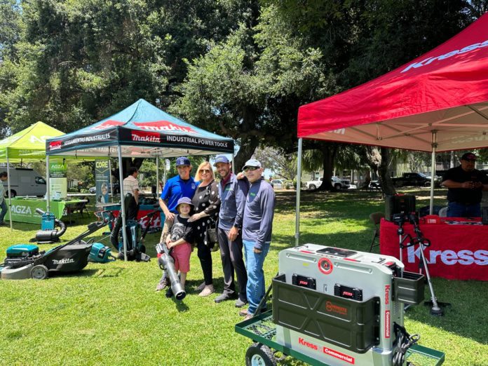 PHOTO: Esther Wu | The South Pasadenan | The South Coast Air Quality Management District (SCAQMD) and the Clean Off-Road Equipment Voucher Incentive Project (CORE) are offering a significant discount on electric leaf blowers as the City of South Pasadena moves away from the use of gas-powered models, which are now banned.