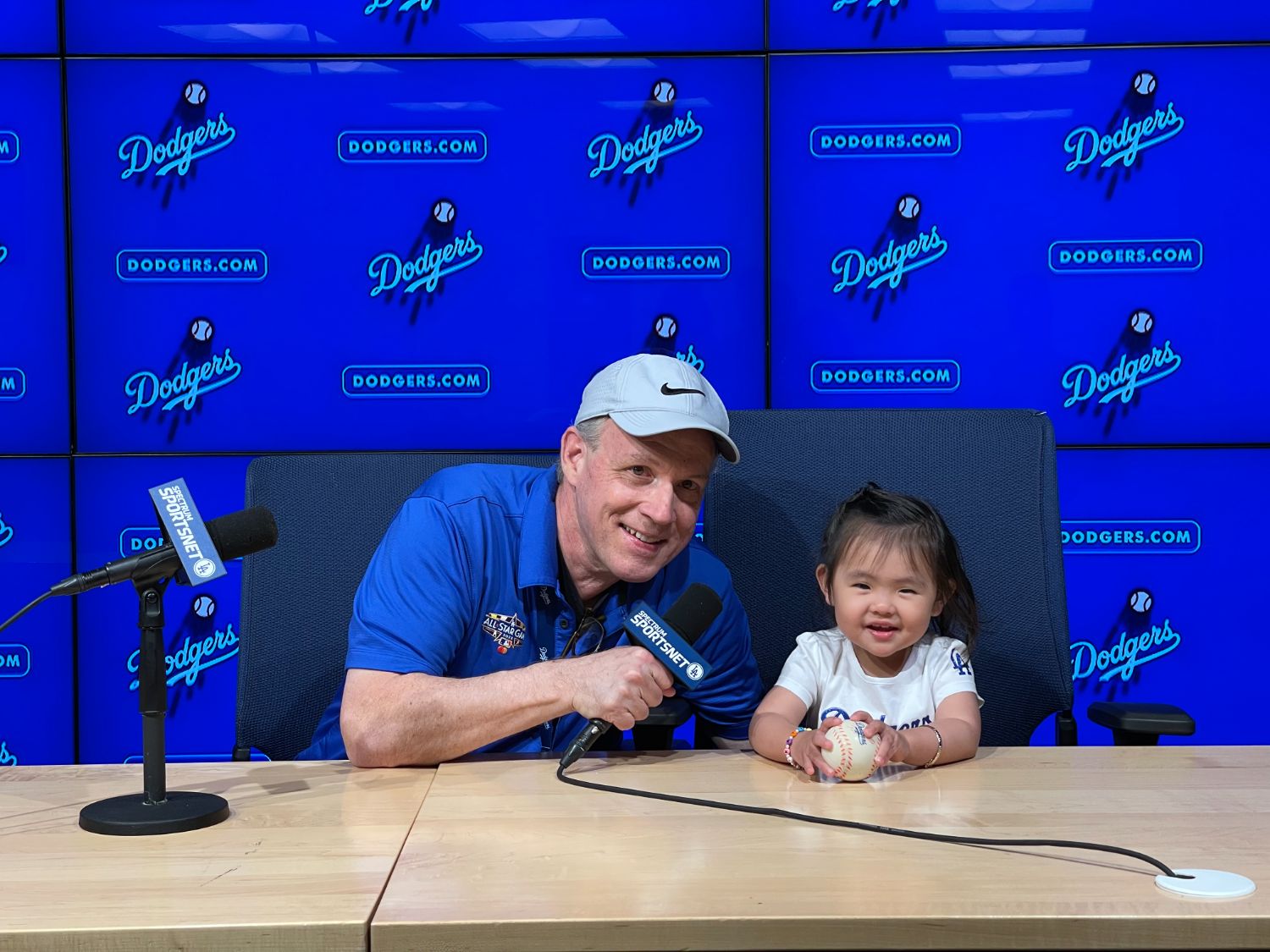 | The South Pasadenan | South Pasadena News PHOTO: provided by Mark Langill | The South Pasadenan | Dodgers’ historian Mark Langill is joined by his most memorable interview subject – two-year-old granddaughter, Katie Hirata, who visited Dodger Stadium in 2023 on vacation from her native Hawaii.