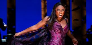 PHOTO: Matthew Murphy and Evan Zimmerman | The South Pasadenan | Montego Glover in the Broadway production of "Into the Woods" on stage at the Ahmanson Theatre in Los Angeles.