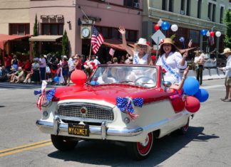 POLL RESULTS SOUTH PASADENA: Residents Highlight Community Priorities and Concerns PHOTO: Esteban Lopez | South Pasadena.com News | South Pasadena Woman's Club at July 4th, 2023 Festival of Balloons parade.