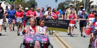 PHOTO: Melissa Snyder | The South Pasadenan | Decked out in plenty of red, white and blue, 4th of July in South Pasadena featured a traditional pancake breakfast, parade along Mission Street and old-fashioned fireworks show at South Pasadena High School to cap the day.