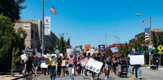 4th of July Protest Marches Down Mission Street In Place of Cancelled Parade