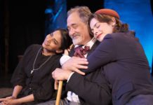 The Cherry Orchard | South Pasadena Theatre Workshop PHOTO: Jack Serra | The South Pasadenan | Roshni Shukla, Lawrence Novikoff, and Michaela Ivey in The Cherry Orchard at South Pasadena Theatre Workshop