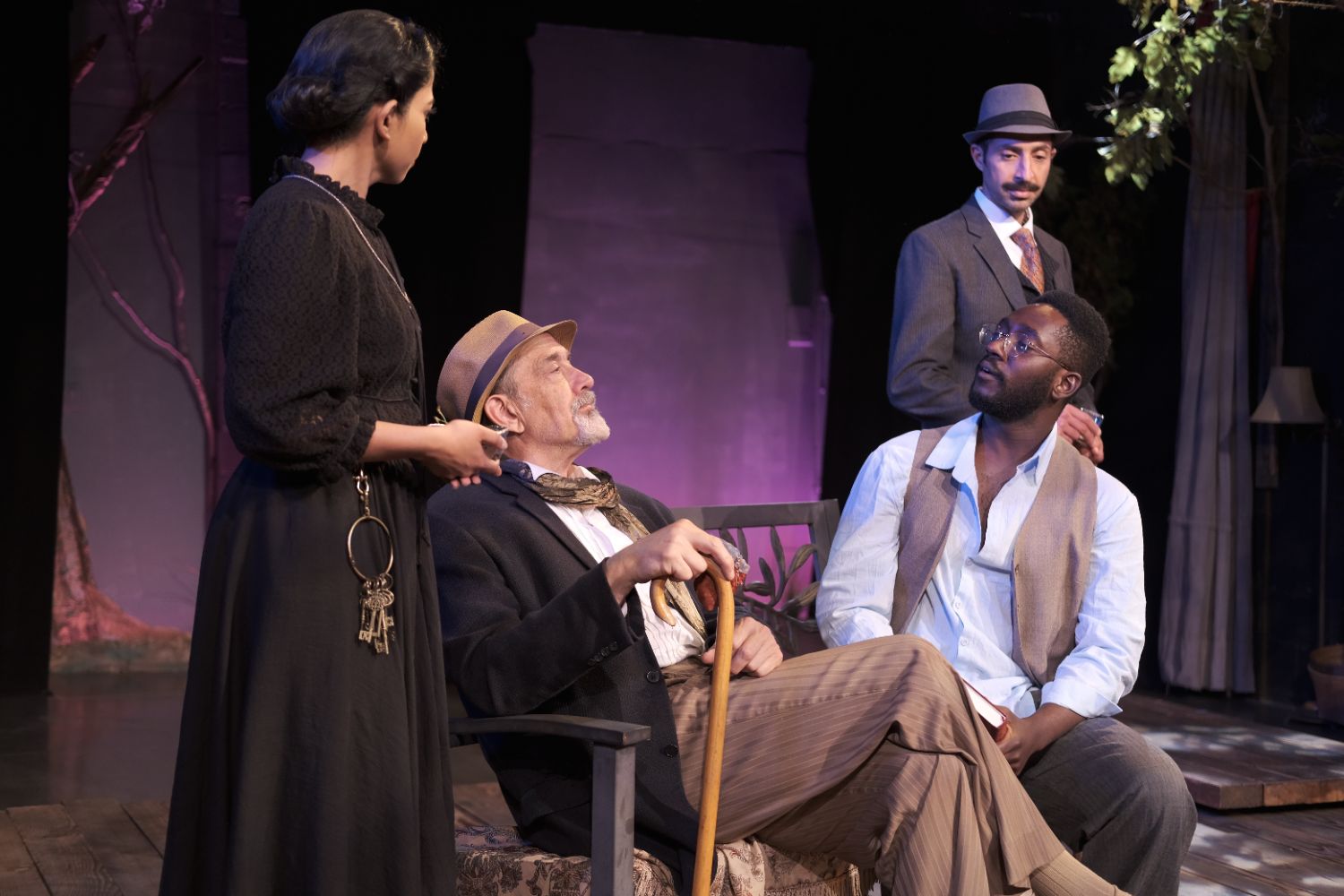| The South Pasadenan | South Pasadena News PHOTO: Jack Serra | The South Pasadenan | Roshni Shukla, Lawrence Novikoff, Hossein Mardani, and Anthony Adu in The Cherry Orchard at South Pasadena Theatre Workshop