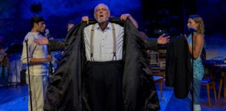 PHOTO: Frank Ishman | The South Pasadenan | Peter Mendoza, Peter Van Norden, and Anja Racić in "The Tempest" at Antaeus Theatre Company in Glendale, CA.